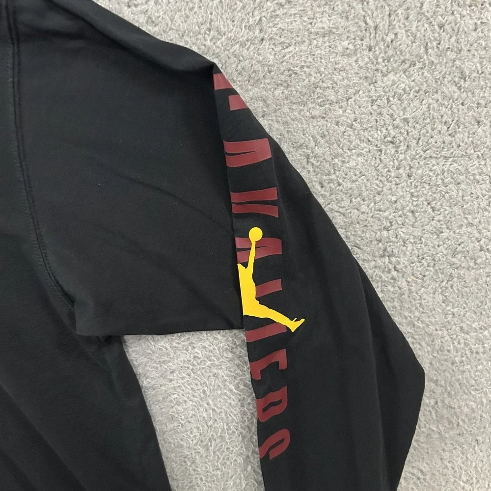 Cleveland Cavaliers Shirt Mens Large Black Long Sleeve‎ Loose Fit Nike DO7305